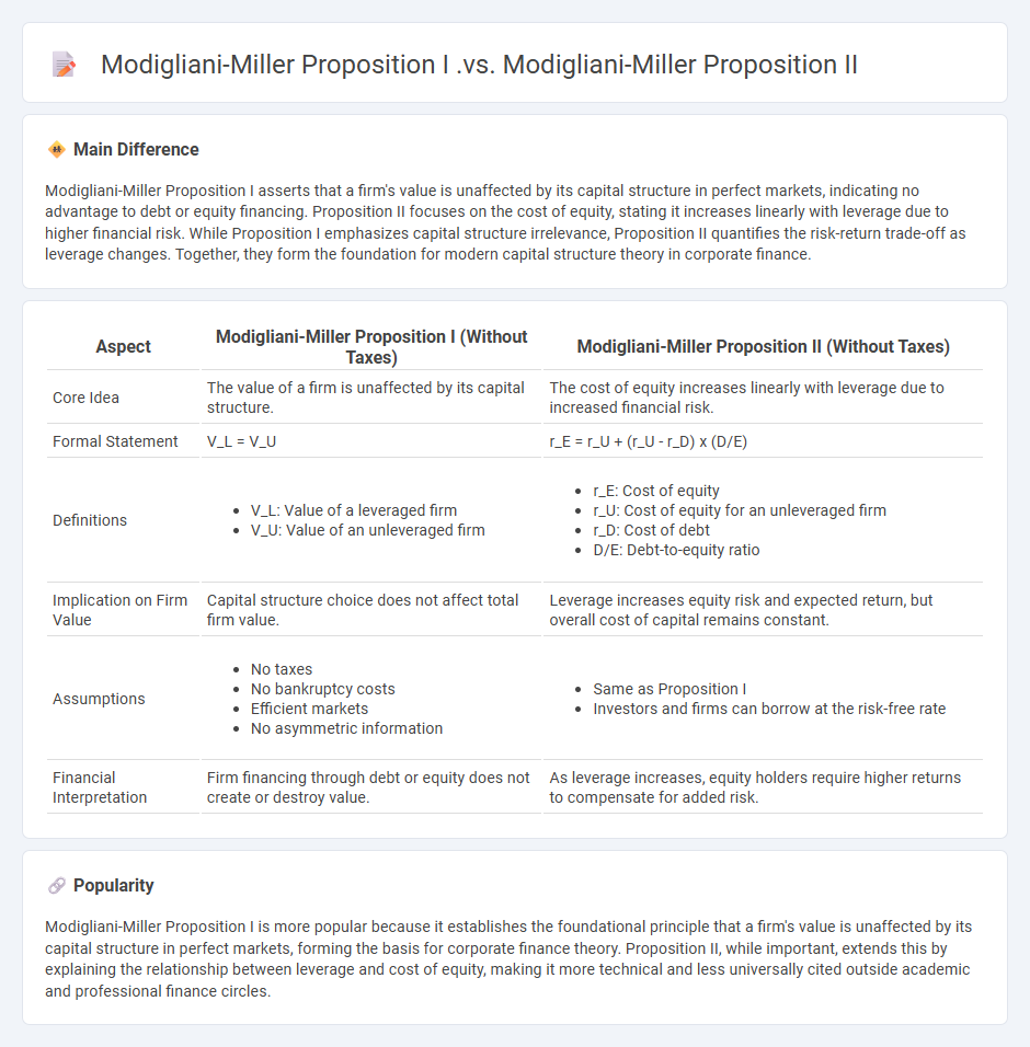 The Difference Between Modigliani-Miller Proposition I vs Proposition II in Finance
