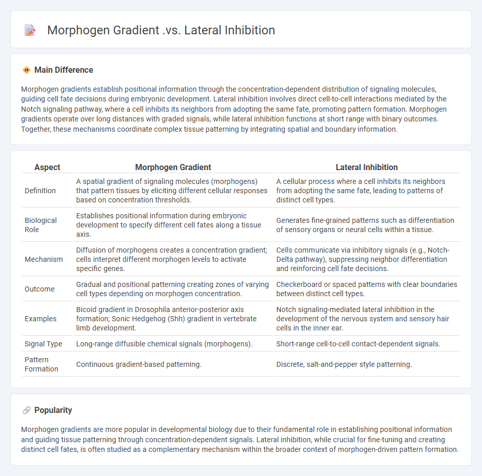 Difference Between Morphogen Gradient and Lateral Inhibition in Biology - Understanding Their Roles in Pattern Formation