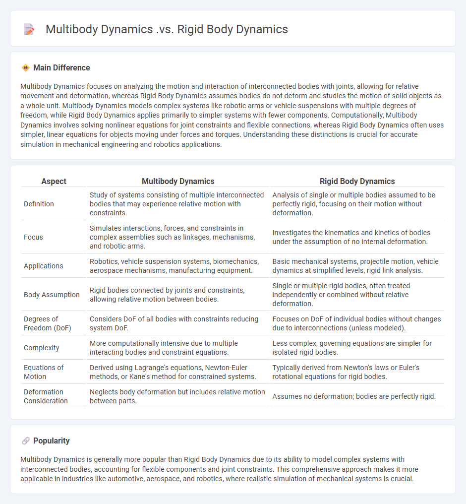 The Difference Between Multibody Dynamics vs Rigid Body Dynamics in Engineering Applications