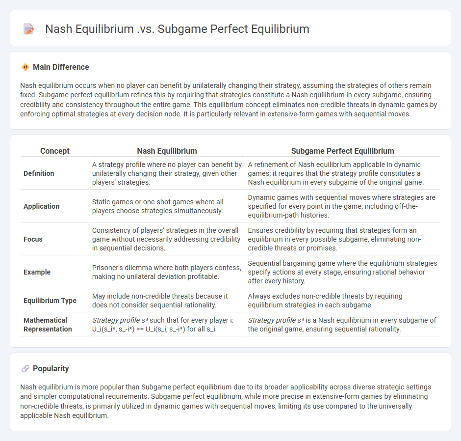 Nash Equilibrium vs Subgame Perfect Equilibrium in Economics - Understanding the Key Differences