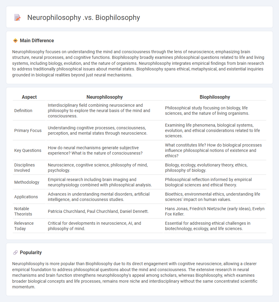 Neurophilosophy vs Biophilosophy - Understanding the Key Differences in Scientific Philosophy