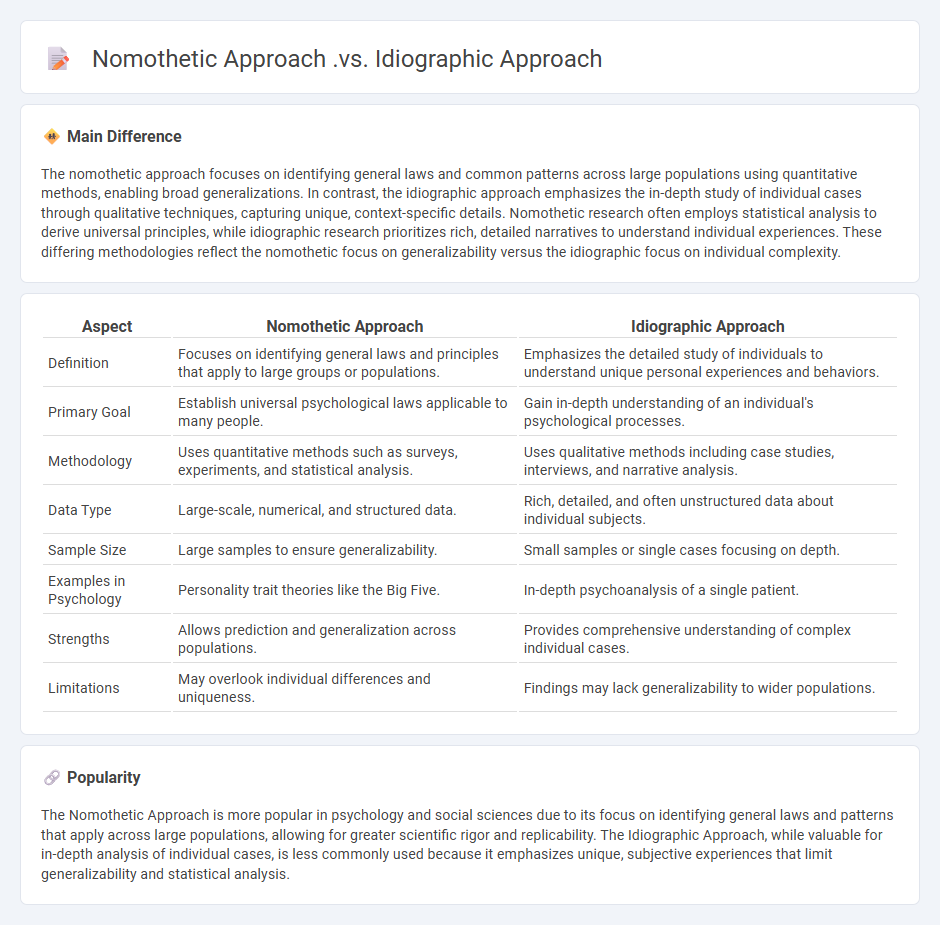 Nomothetic Approach vs Idiographic Approach in Psychology - Understanding the Key Differences