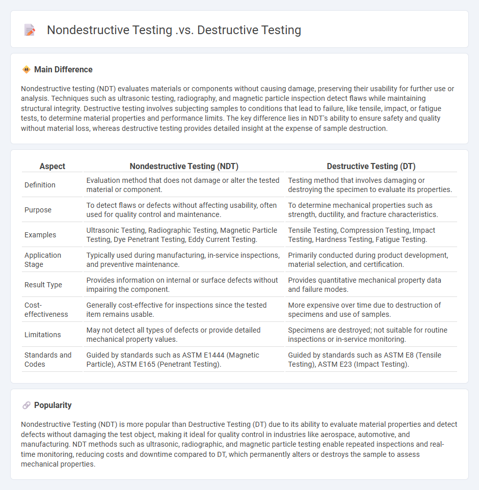Nondestructive Testing vs Destructive Testing in Engineering - Key Differences and Applications