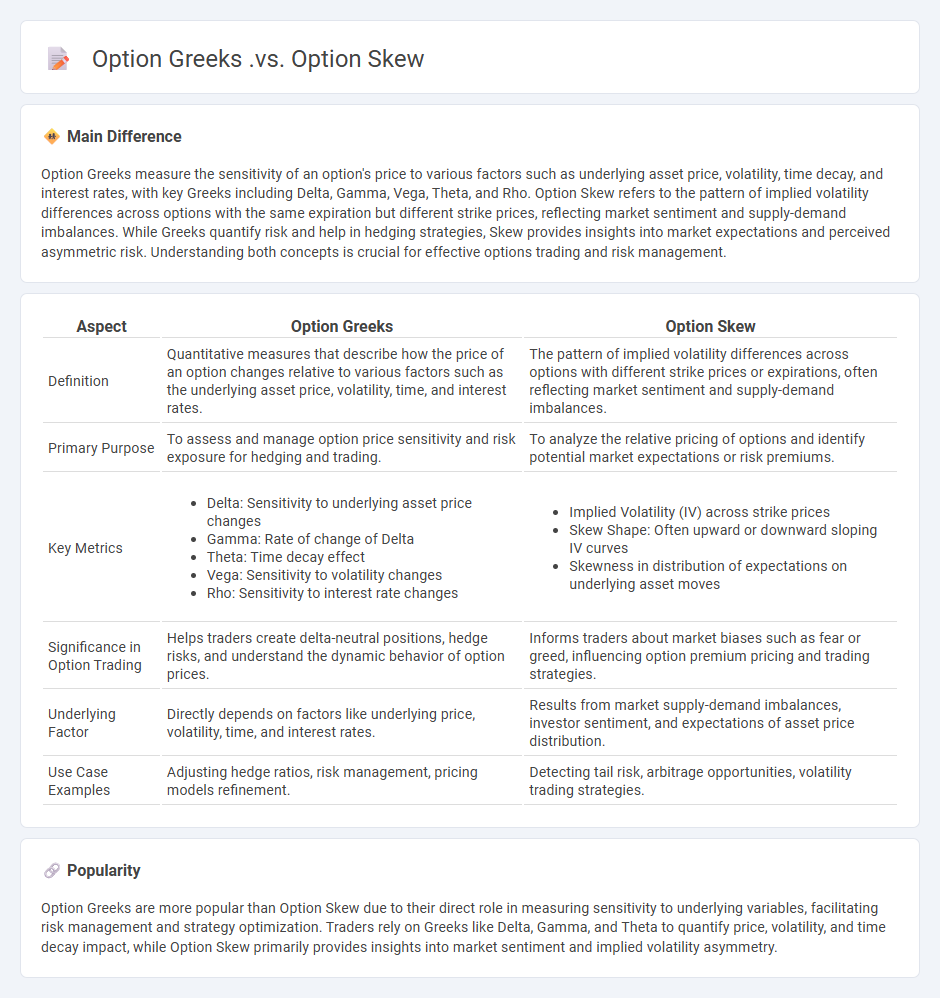 Option Greeks vs Option Skew in Finance - Understanding Their Roles in Options Trading
