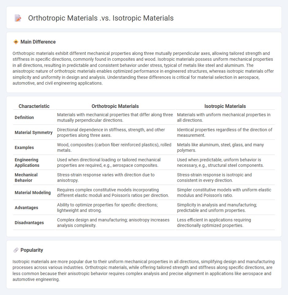 Orthotropic Materials vs Isotropic Materials in Engineering - Key Differences and Applications