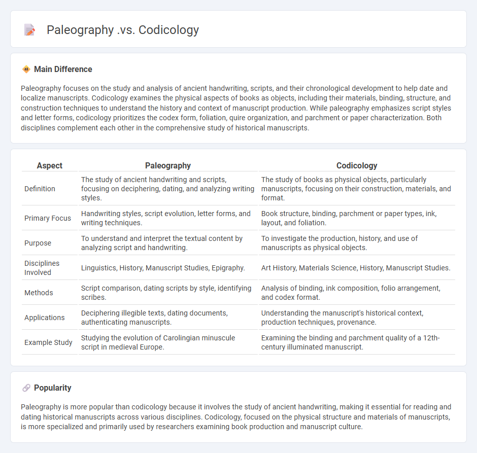 Paleography vs Codicology - Understanding the Key Differences and Importance in Manuscript Studies