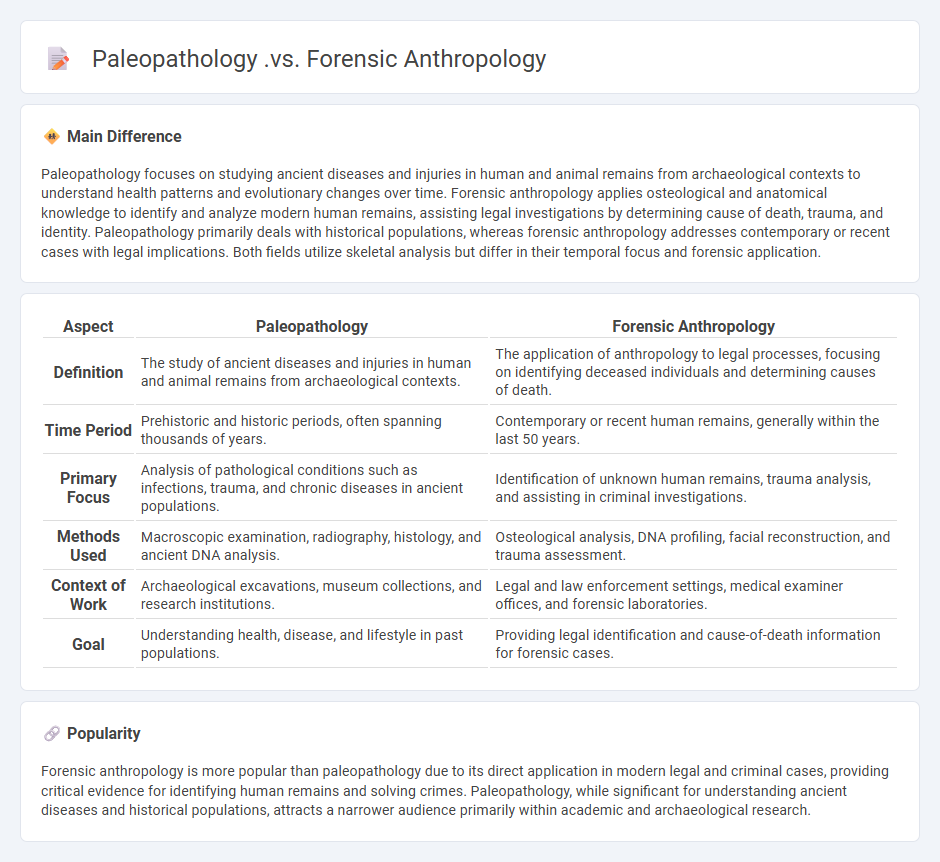 Paleopathology vs Forensic Anthropology - Key Differences and Overlapping Roles in Human Remains Analysis