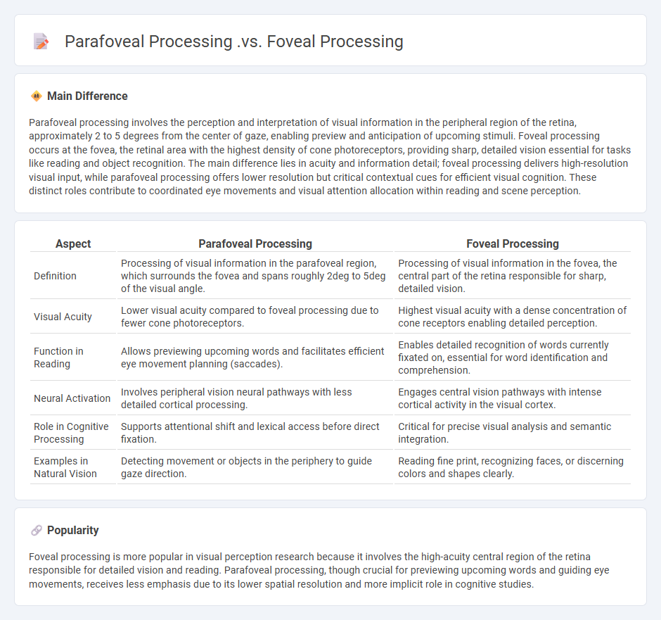 Parafoveal Processing vs Foveal Processing in Psychology: Understanding How We Perceive Visual Information