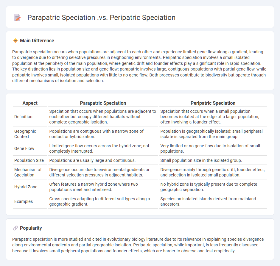 Parapatric Speciation vs Peripatric Speciation in Biology - Understanding the Key Differences