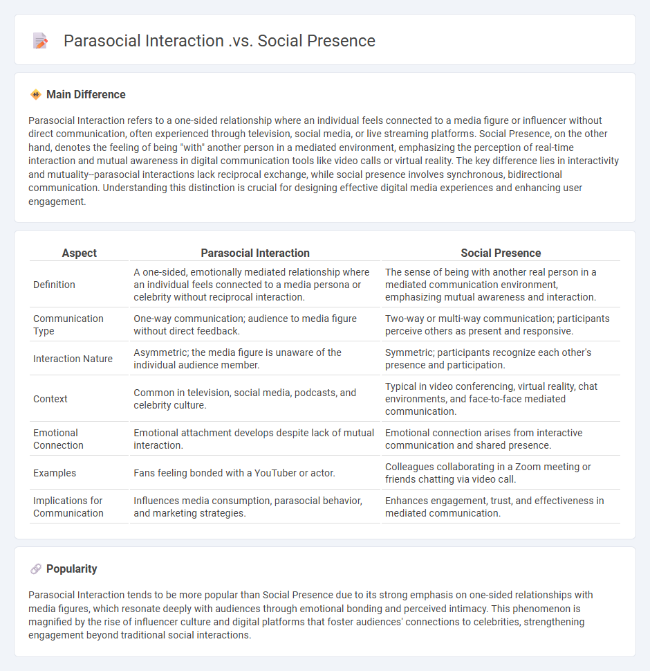 Parasocial Interaction vs Social Presence Communication - Key Differences and Implications