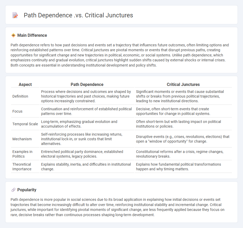 Path Dependence vs Critical Junctures in Politics - Understanding Their Distinct Dynamics