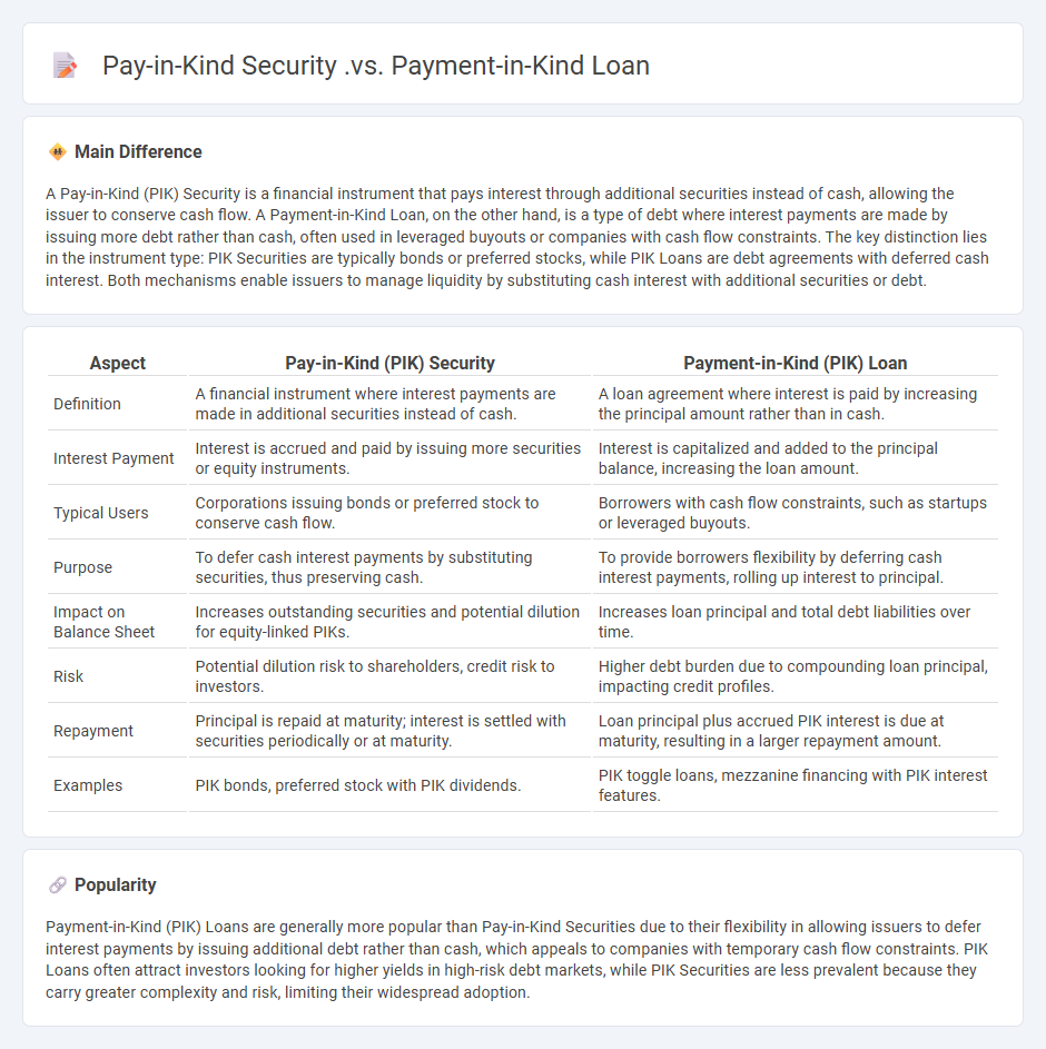 Pay-in-Kind Security vs Payment-in-Kind Loan: Understanding the Key Differences in Finance