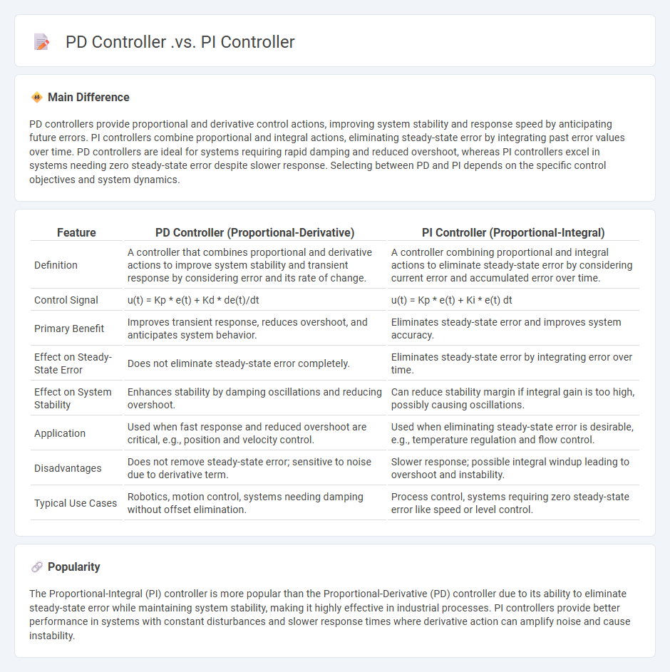 PD Controller vs PI Controller in Engineering - Key Differences and Applications