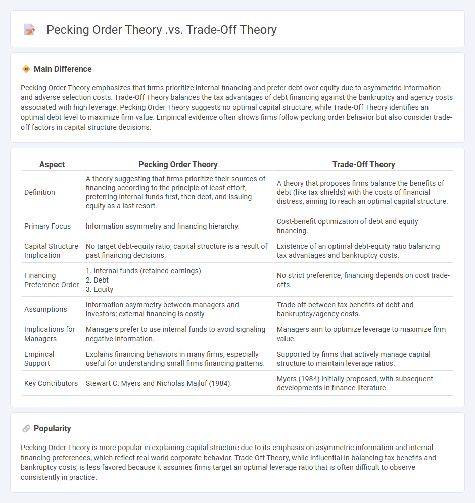 Pecking Order Theory vs Trade-Off Theory in Finance - Key Differences and Implications