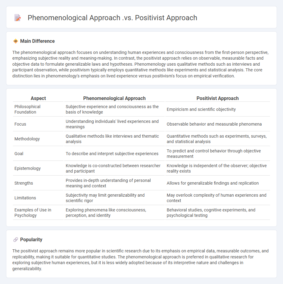 Phenomenological Approach vs Positivist Approach in Psychology - Key Differences and Applications