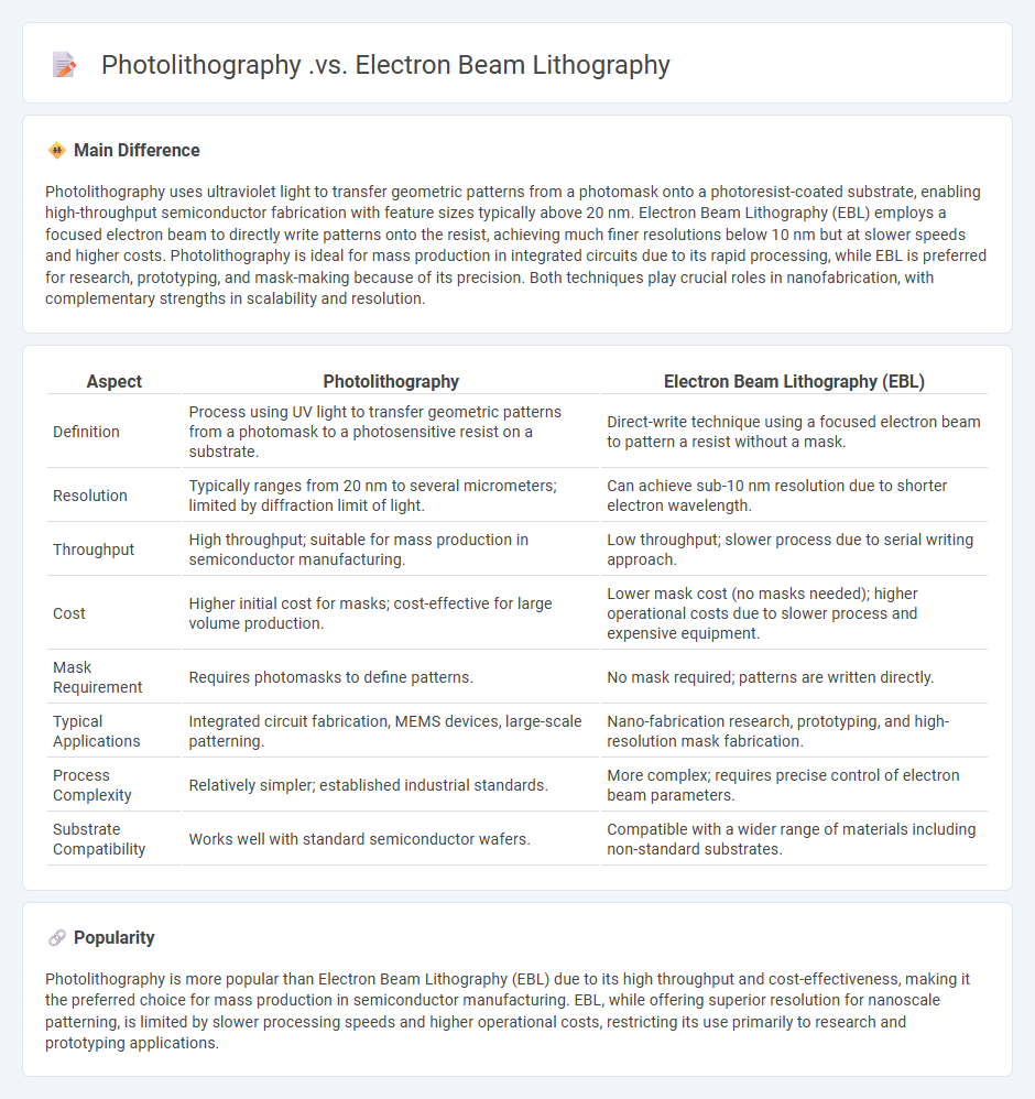 Photolithography vs Electron Beam Lithography in Engineering - A Comparative Overview