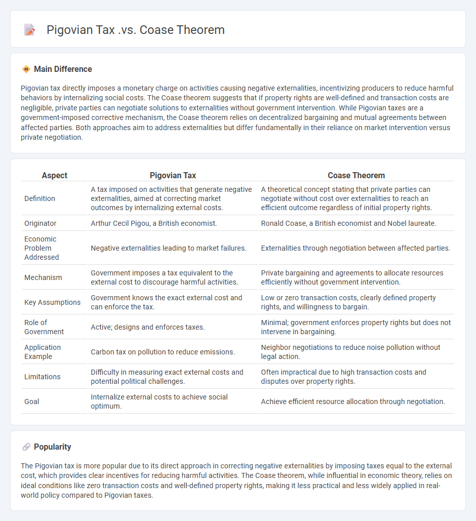 Pigovian Tax vs Coase Theorem in Economics - Understanding Solutions to Externalities