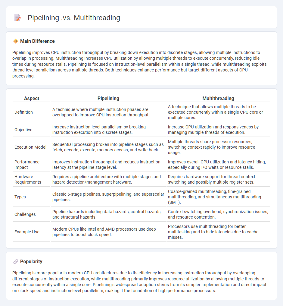Pipelining vs Multithreading in Computing - Understanding Key Differences and Use Cases