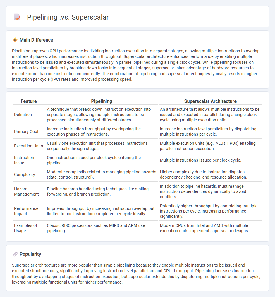 Pipelining vs Superscalar Computer: Key Differences in CPU Instruction Execution