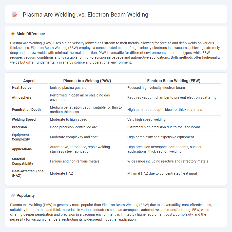 Plasma Arc Welding vs Electron Beam Welding - Key Differences in Process and Applications