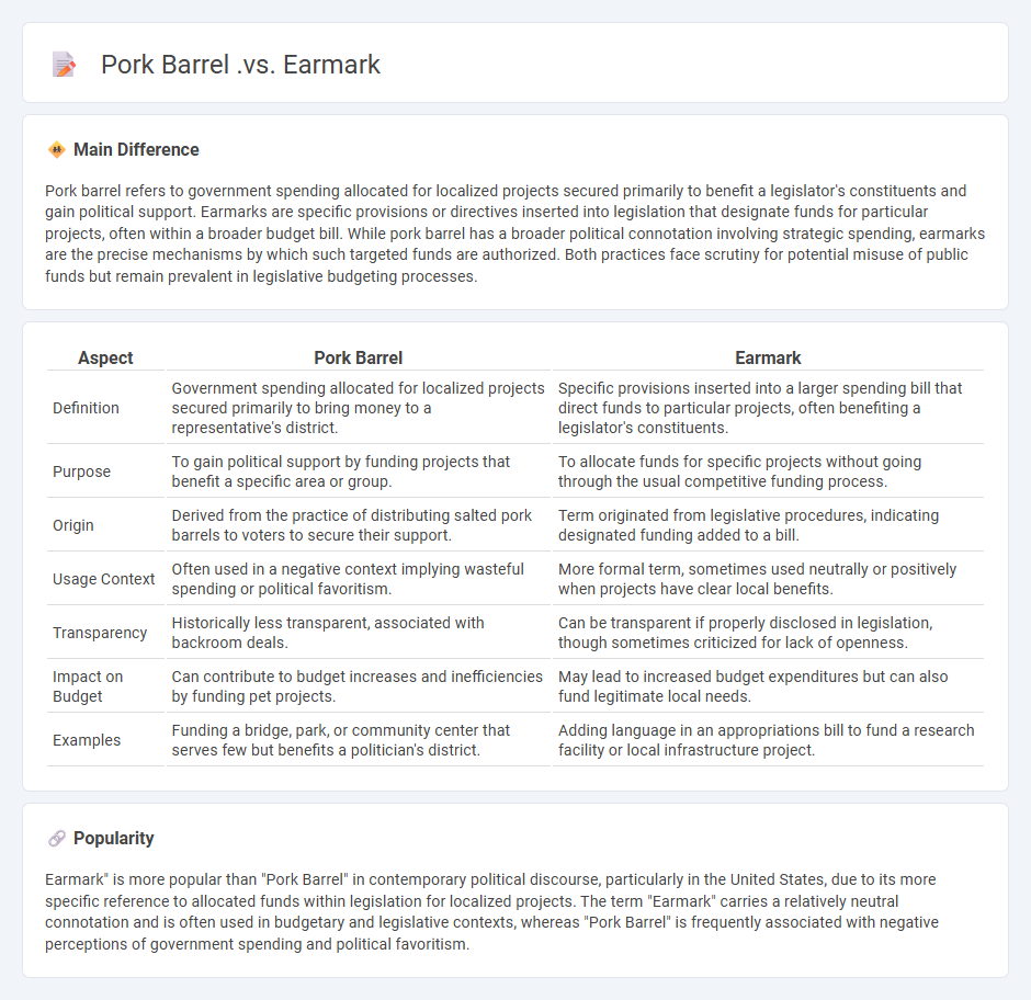 The Difference Between Pork Barrel and Earmark Politics - Understanding Their Impact on Legislation