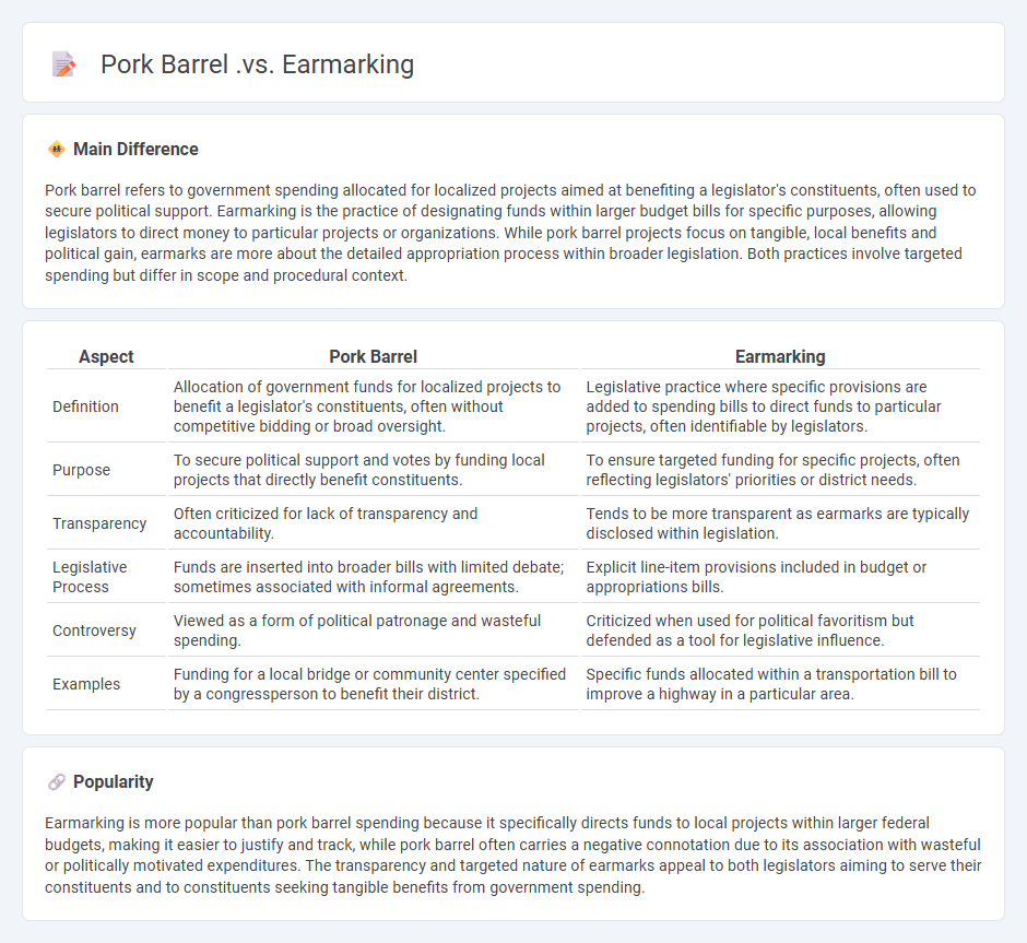Pork Barrel vs Earmarking in Politics - Understanding the Key Differences and Impacts
