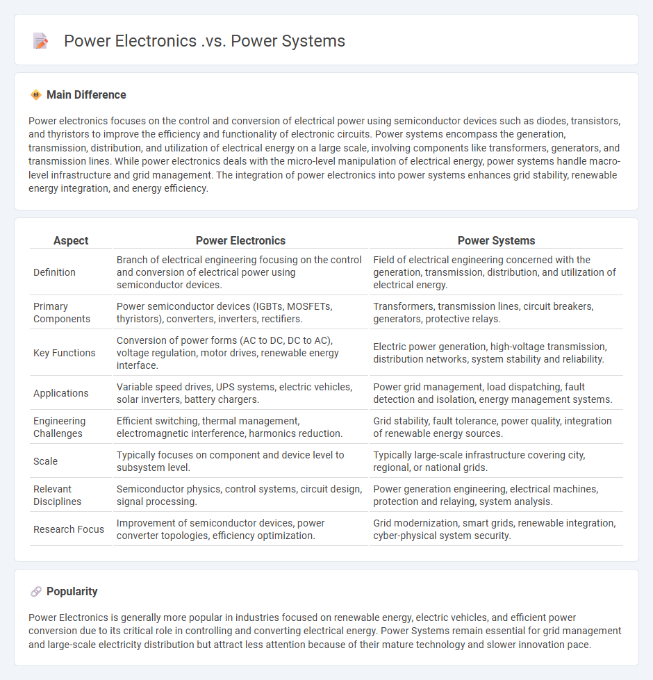 Power Electronics vs Power Systems Engineering - Key Differences and Career Insights