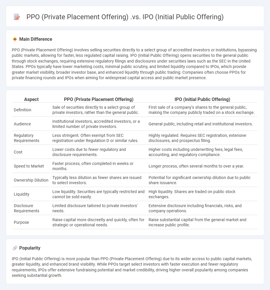 PPO vs IPO in Finance - Understanding the Key Differences Between Private Placement Offering and Initial Public Offering