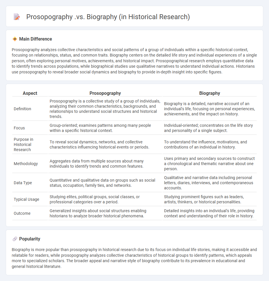 Prosopography vs Biography in Historical Research - Understanding Their Roles and Differences
