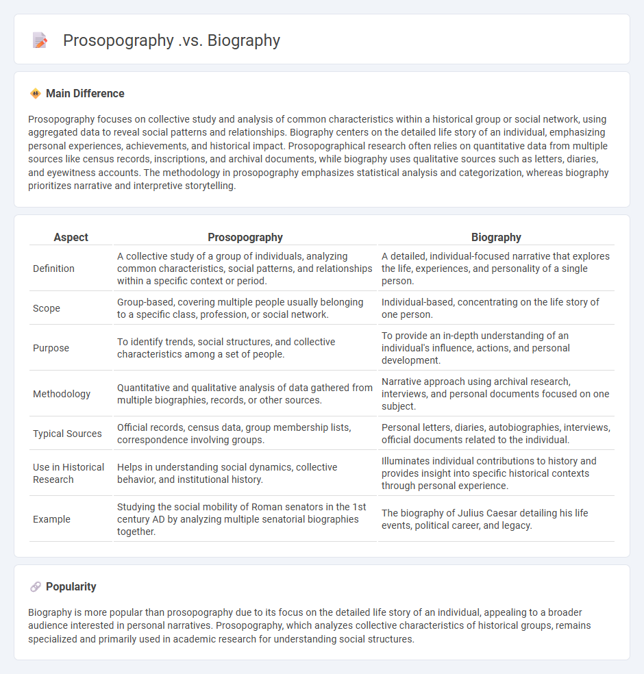 Prosopography vs Biography in Historical Research - Understanding Their Key Differences