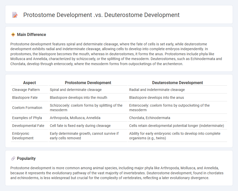 Protostome Development vs Deuterostome Development in Biology - Key Differences and Significance