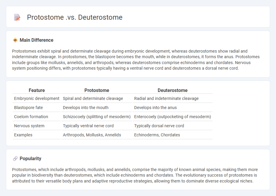 Protostome vs Deuterostome: Key Differences in Animal Development and Evolution