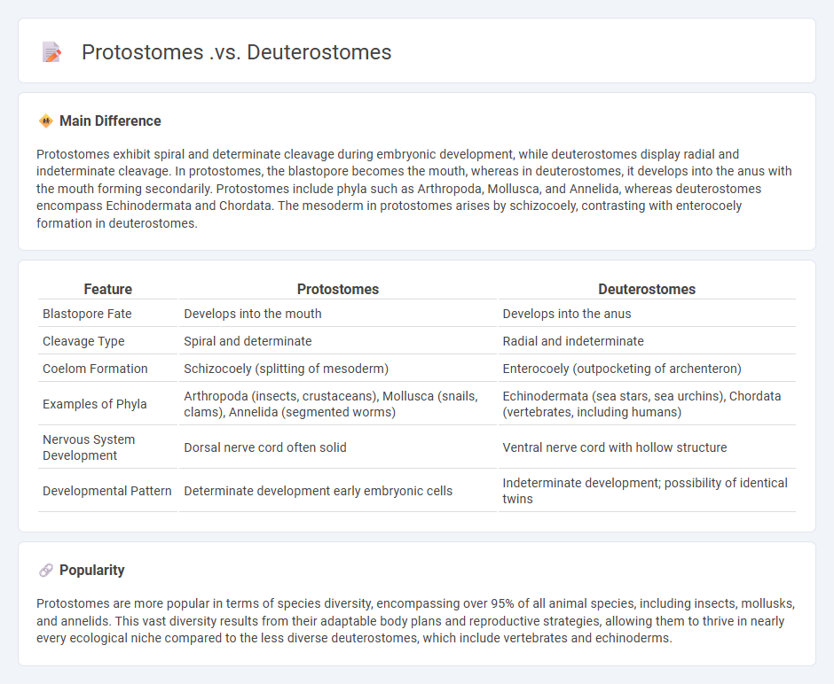 Protostomes vs Deuterostomes in Biology - Key Differences in Animal Development