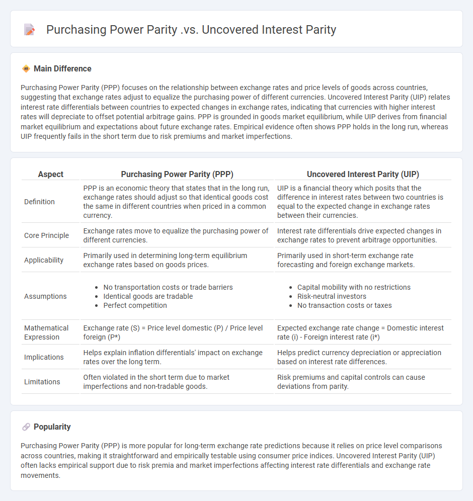 The Difference Between Purchasing Power Parity vs Uncovered Interest Parity in Economics