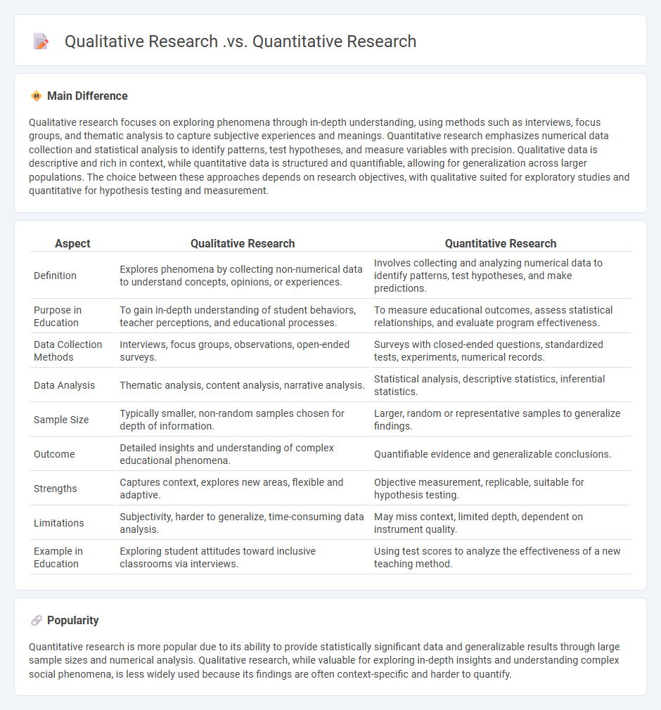 Qualitative Research vs Quantitative Research in Education - Key Differences and Applications