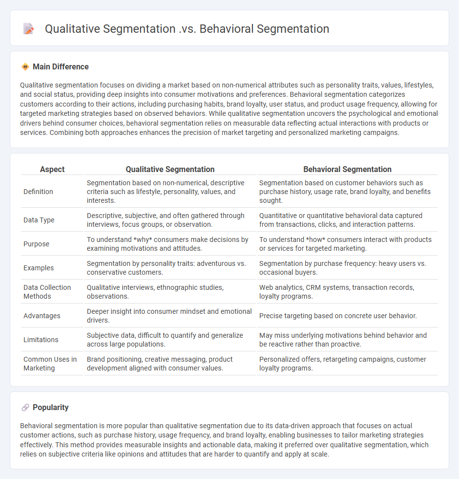 Qualitative Segmentation vs Behavioral Segmentation in Marketing - Key Differences and How to Choose
