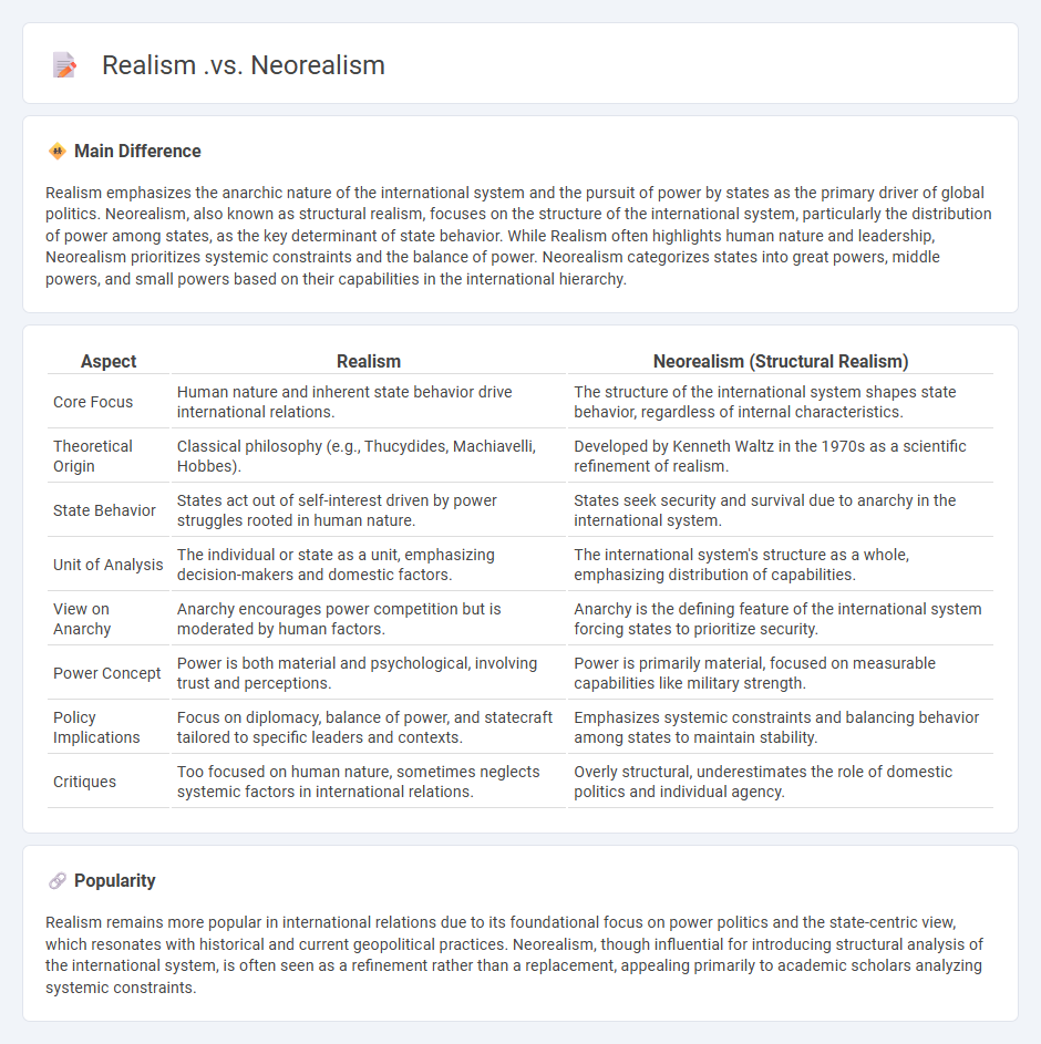 The Difference Between Realism vs Neorealism in International Politics