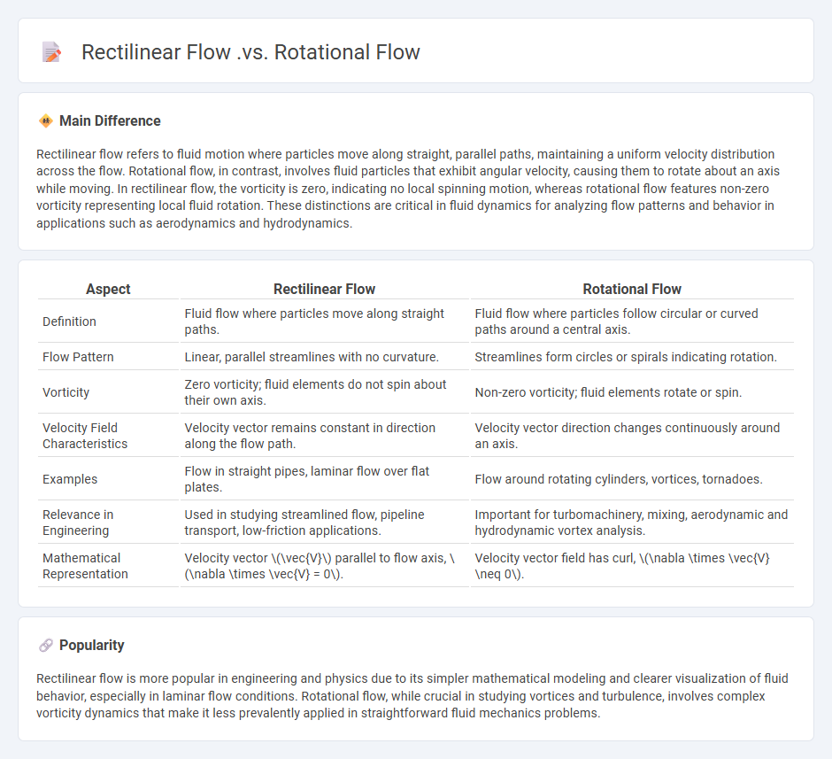 Rectilinear Flow vs Rotational Flow in Engineering - Key Differences and Applications