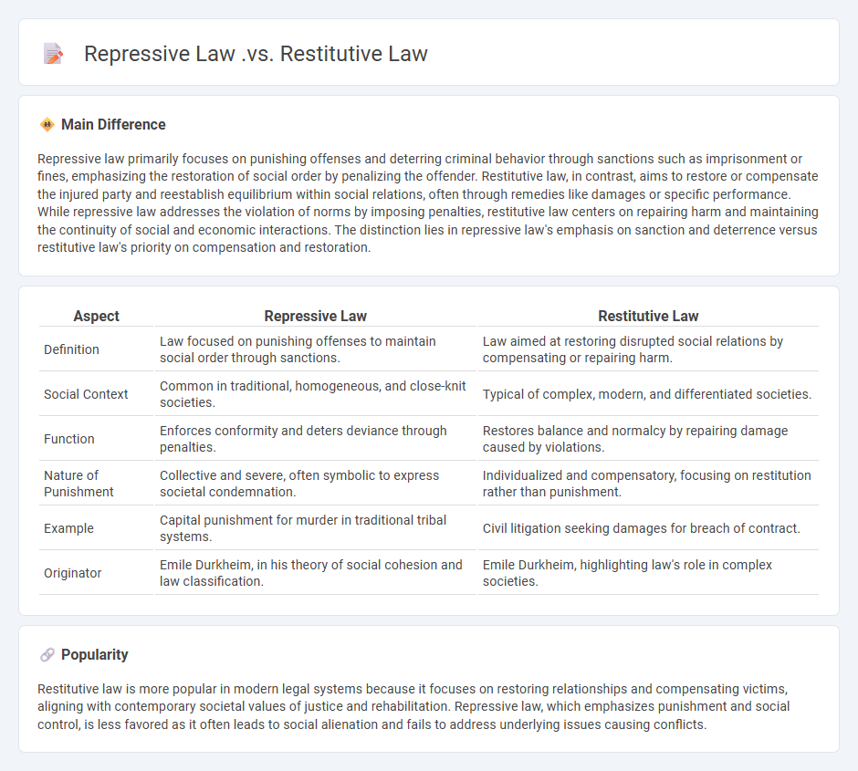 The Difference Between Repressive Law and Restitutive Law in Sociology