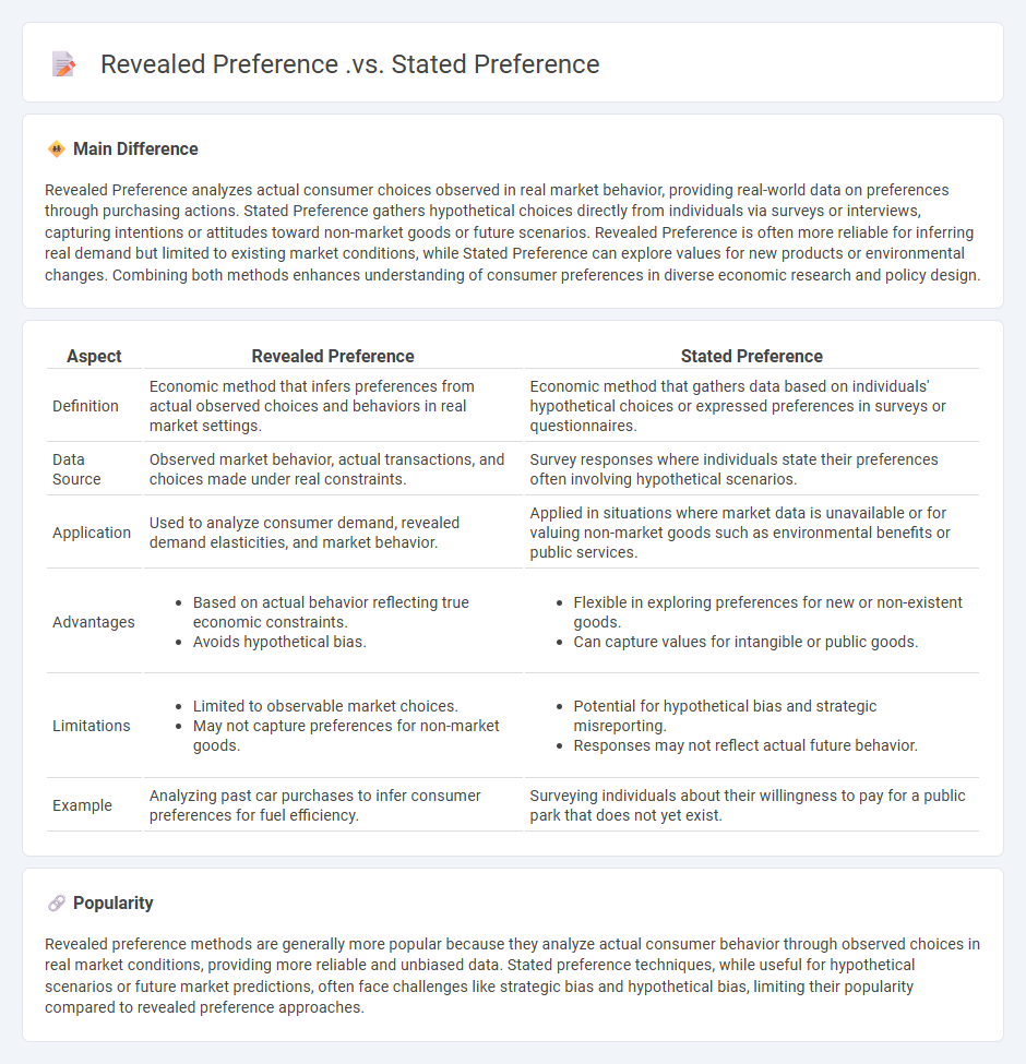 Revealed Preference vs Stated Preference: Understanding How Economists Measure Consumer Choices