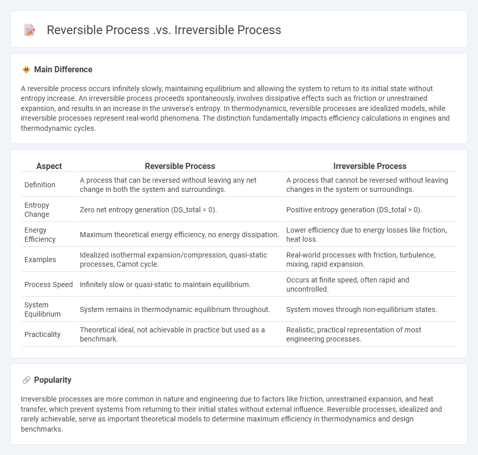 Reversible Process vs Irreversible Process in Engineering - Key Differences and Applications