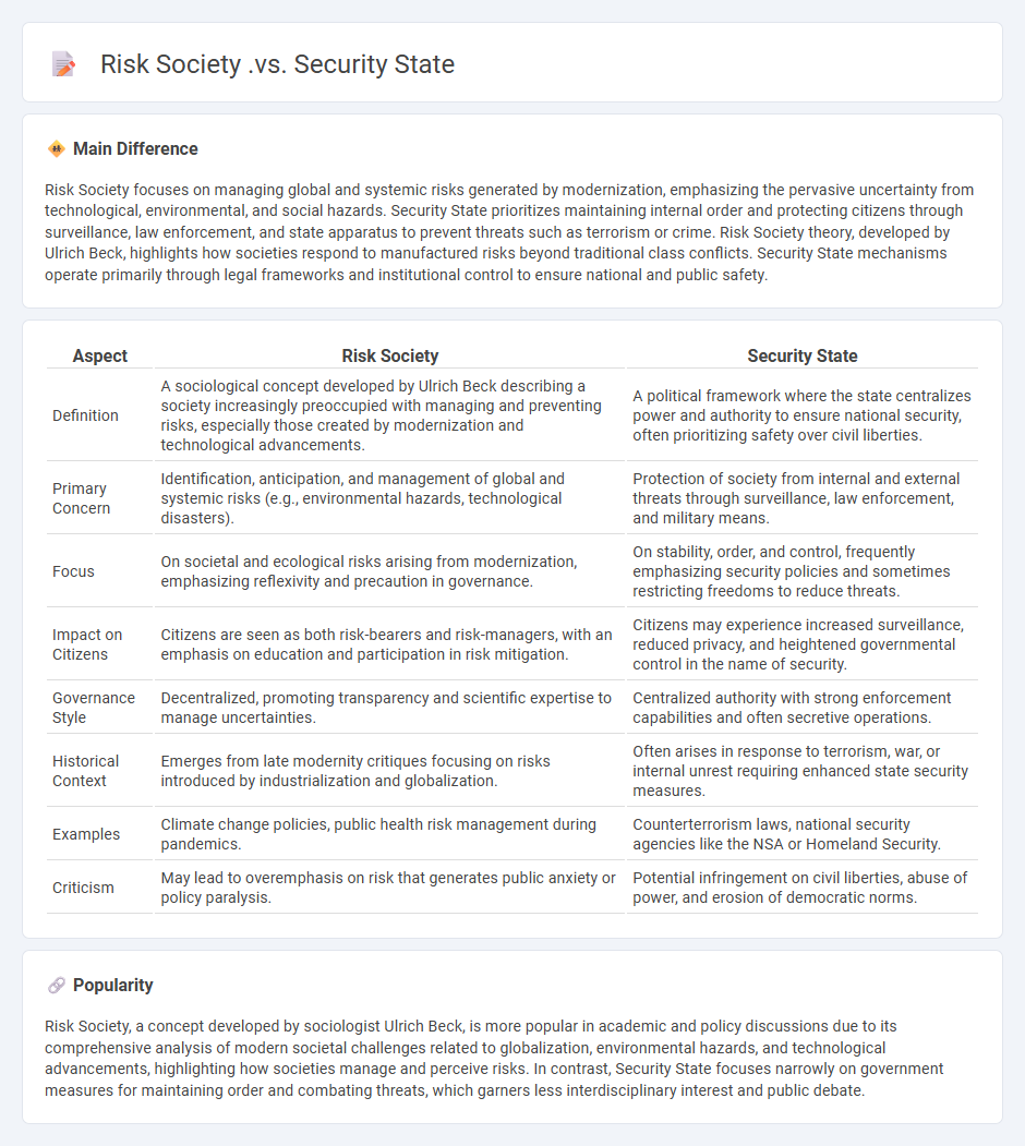 Risk Society vs Security State Politics - Understanding the Shift in Governance Approaches