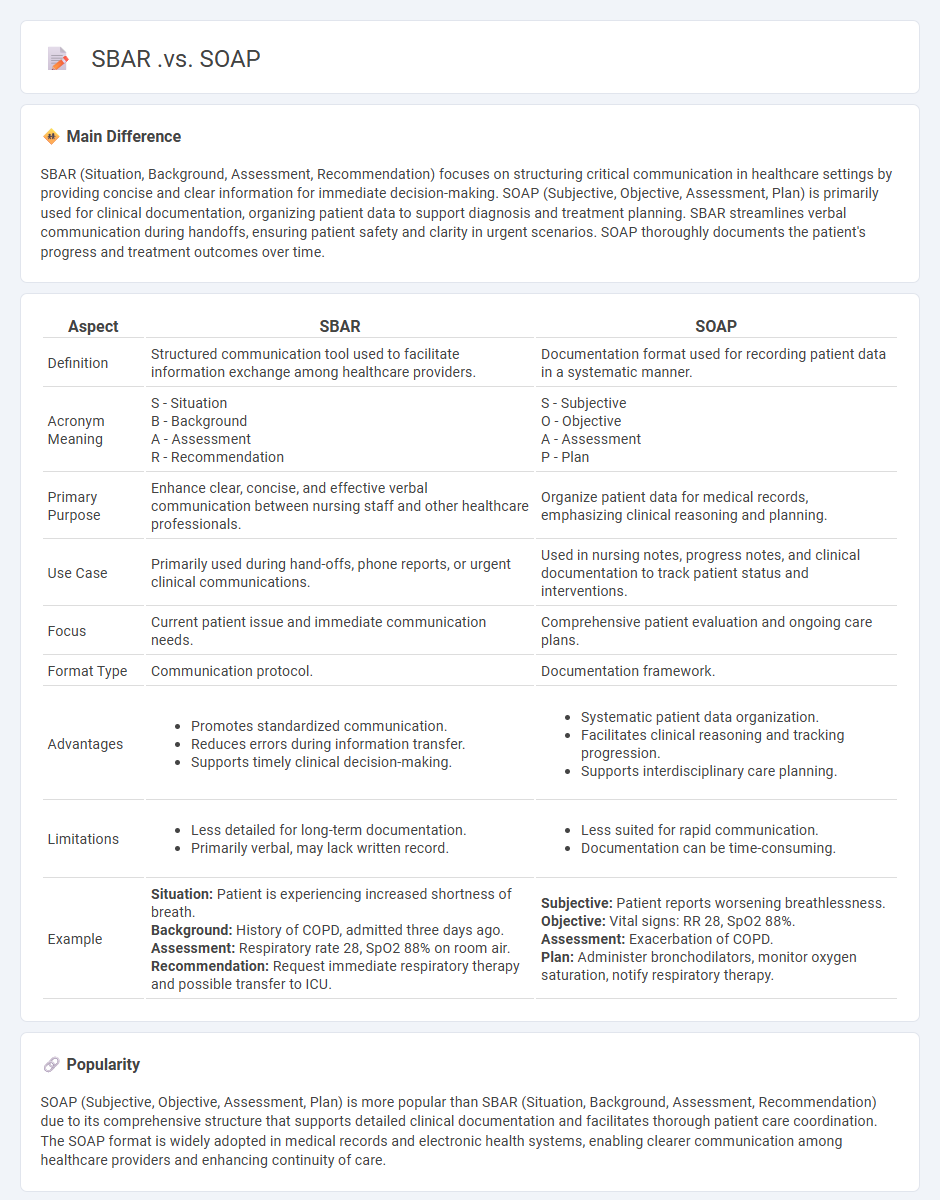 SBAR vs SOAP in Nursing - Choosing the Right Communication Tool for Effective Patient Care