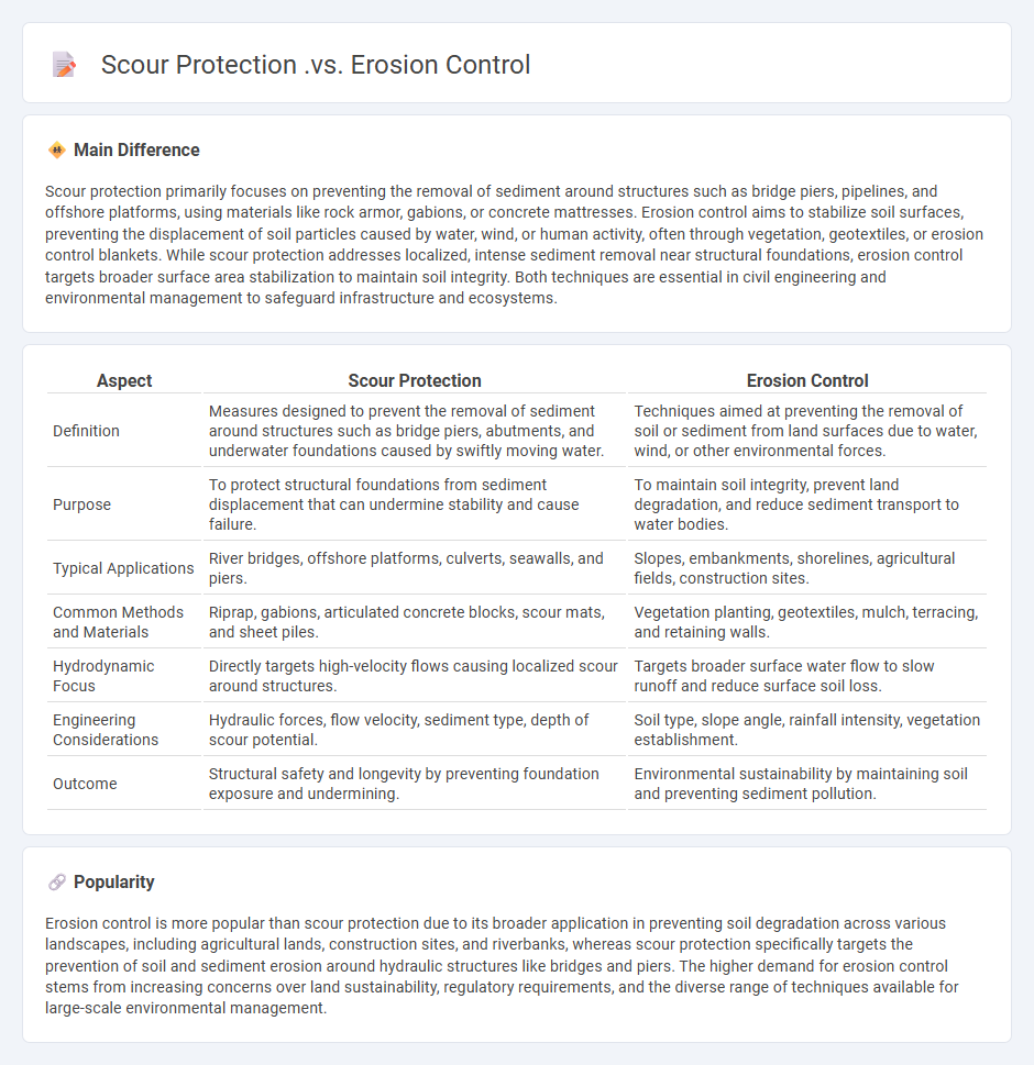 Scour Protection vs Erosion Control Engineering - Key Differences and Applications