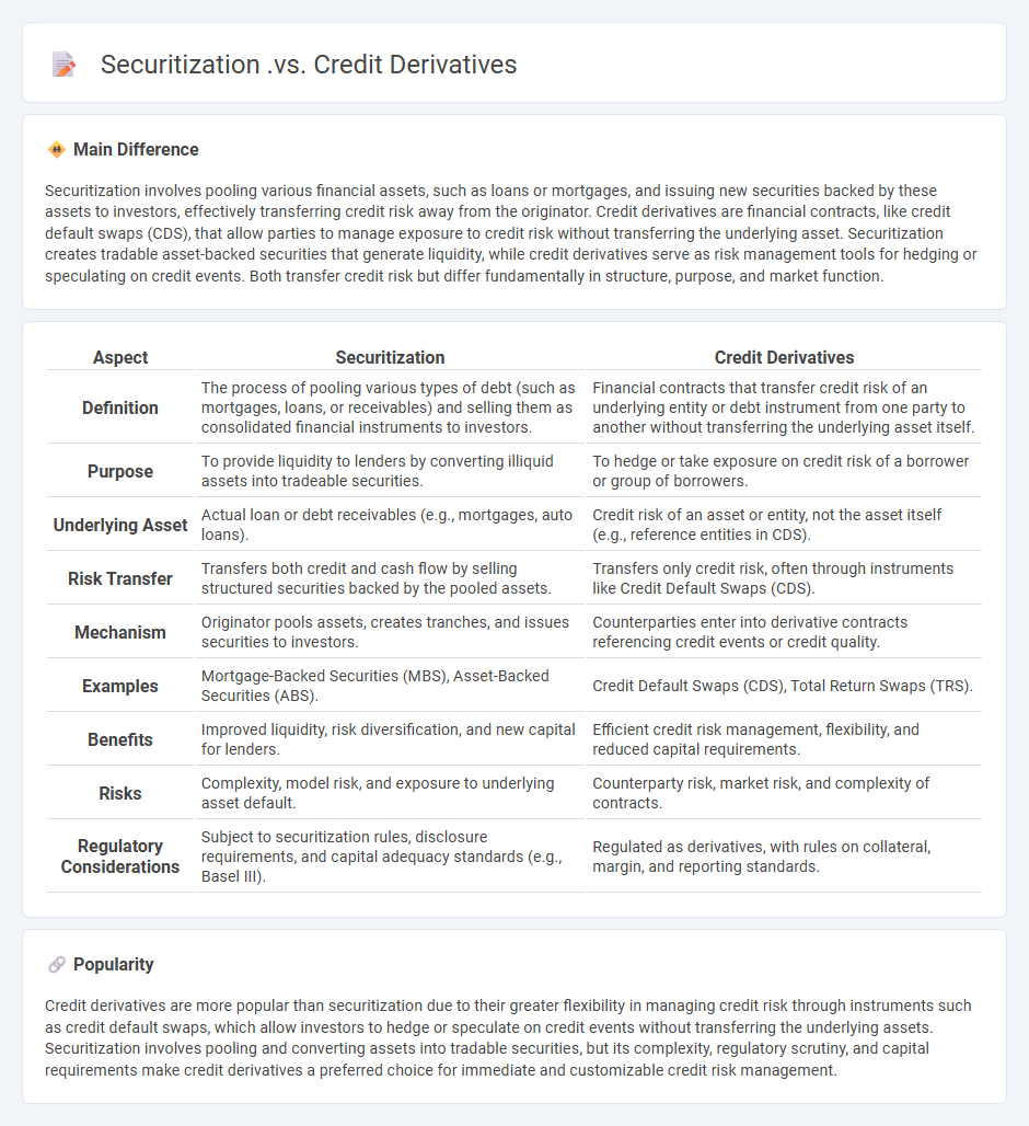 Securitization vs Credit Derivatives in Finance - Key Differences and Applications