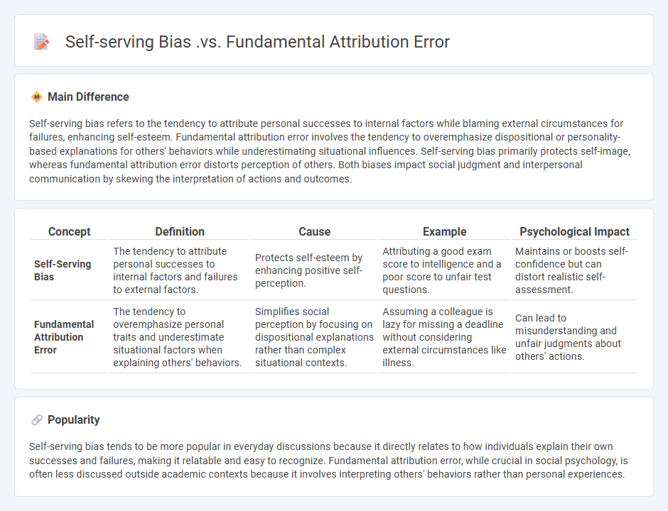 Self-Serving Bias vs Fundamental Attribution Error in Psychology - Understanding Key Attribution Differences