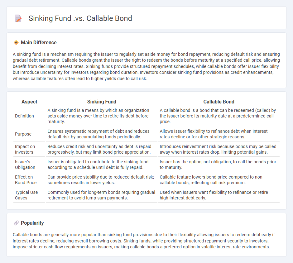 Sinking Fund vs Callable Bond in Finance - Key Differences and Practical Implications