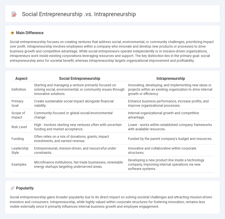 Social Entrepreneurship vs Intrapreneurship: Understanding Key Differences in Business Approaches