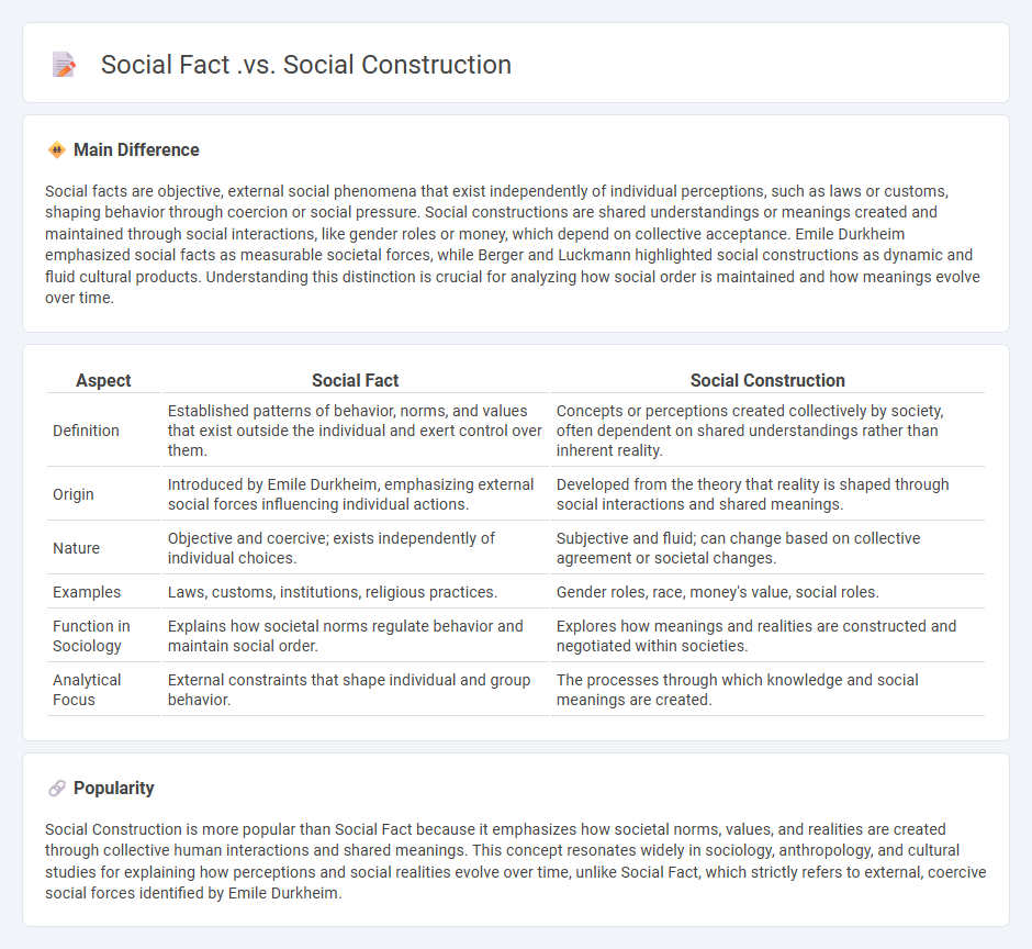Social Fact vs Social Construction in Sociology - Key Differences and Implications