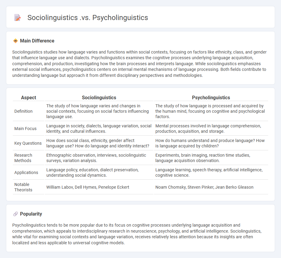 Sociolinguistics vs Psycholinguistics - Key Differences in Language Study and Application